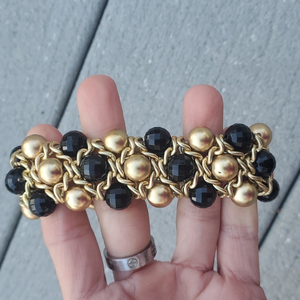 Set Beaded Stretch Statement Bracelets - image 6